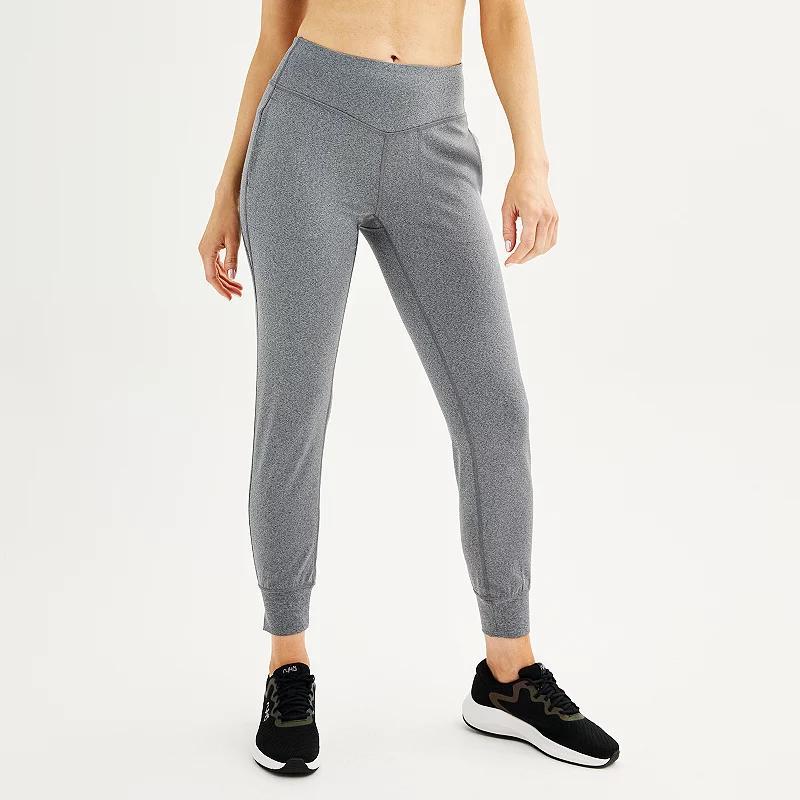 Petite Tek Gear Ultrastretch Joggers, Womens Grey Product Image