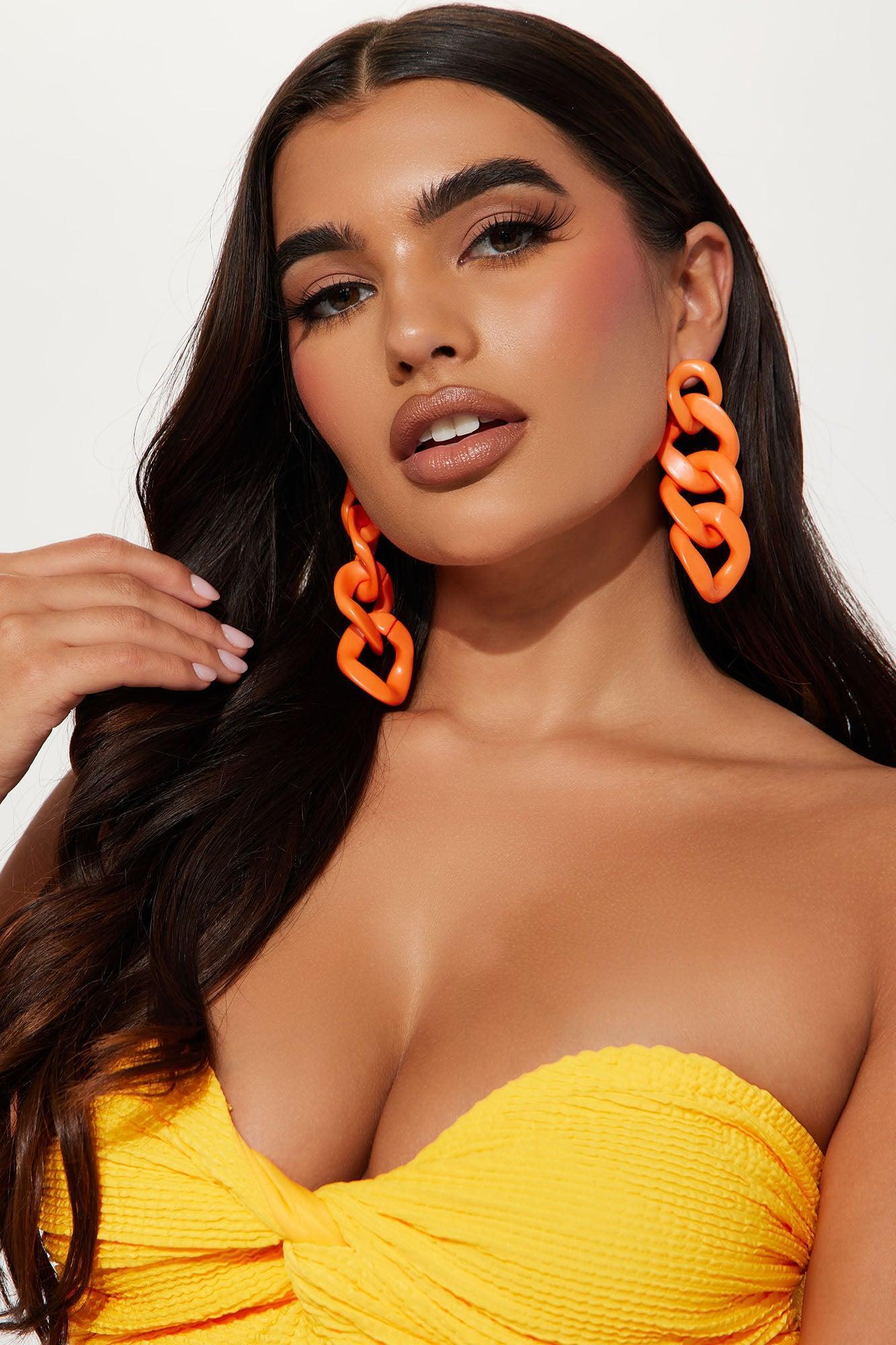 Vacation Ready Earrings - Orange Product Image