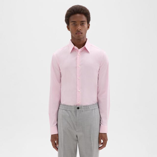 Pink Good Cotton Sylvain Shirt | Theory Product Image