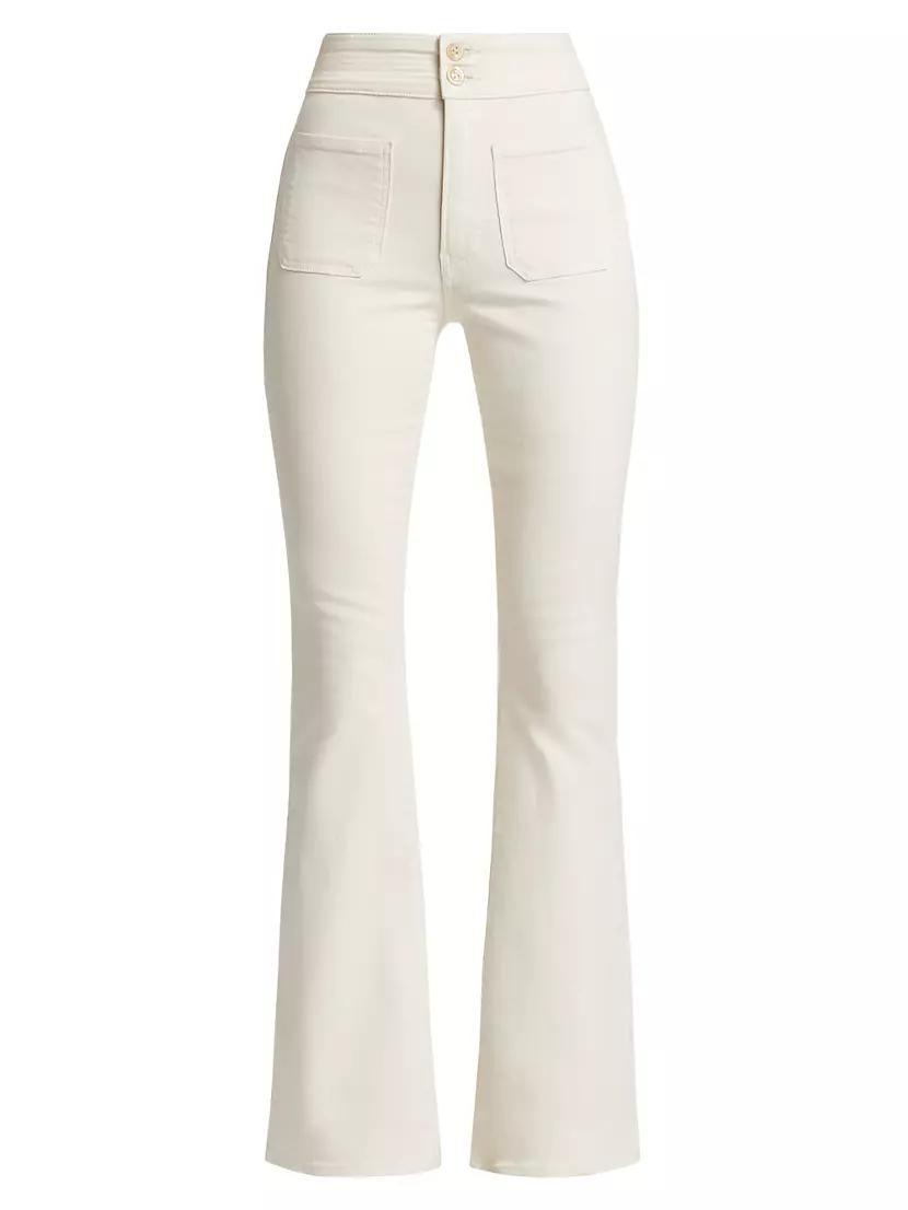 Beverly Patch-Pocket Flared Jeans Product Image