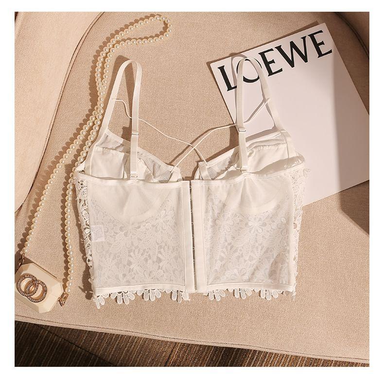 Lace Crop Cami Top Product Image