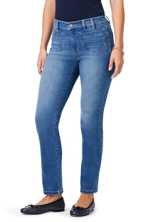 Womens Mid-Rise Straight Pocket Jeans Product Image