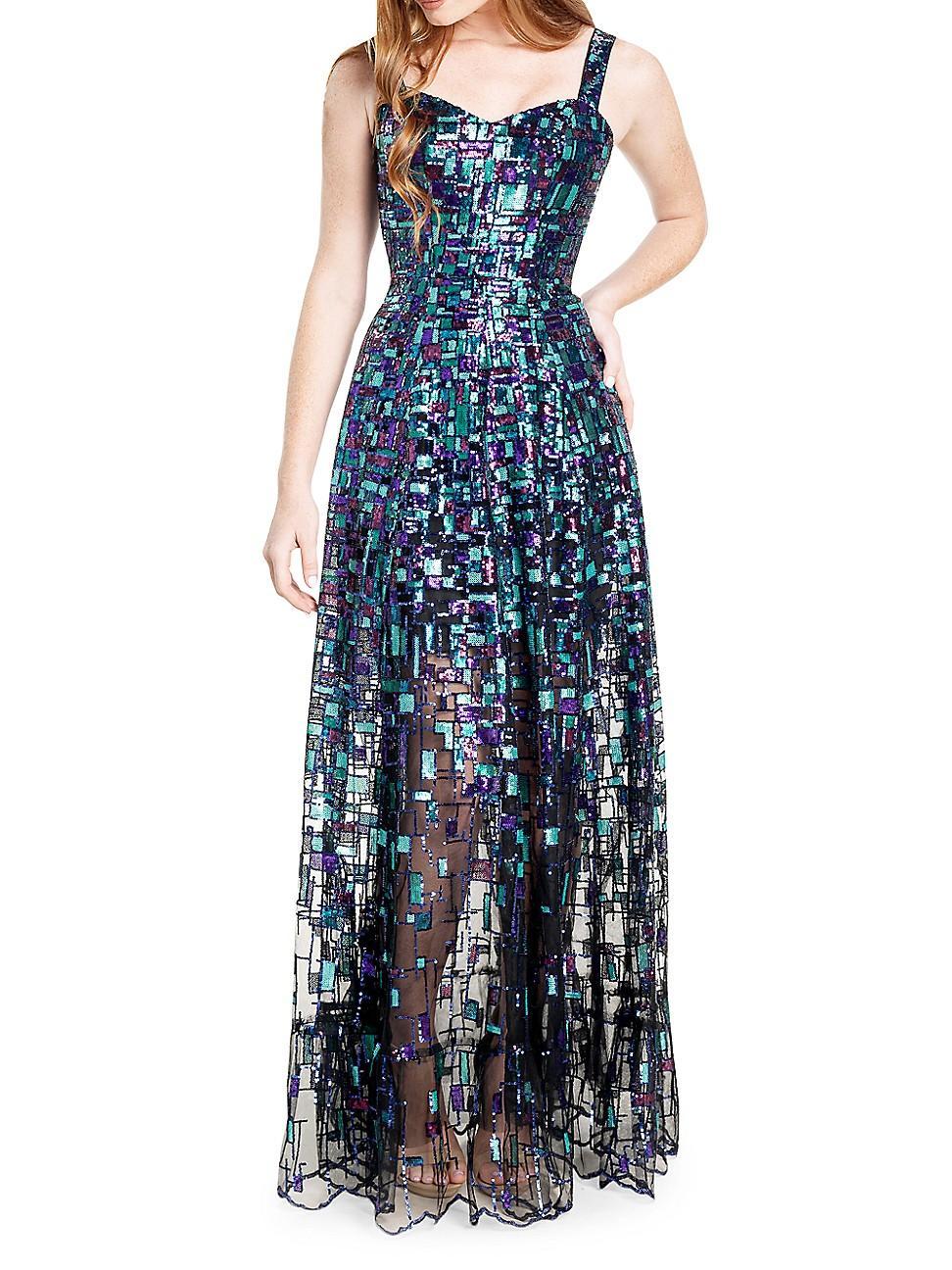 Dress the Population Anabel Sequin Fit & Flare Gown Product Image