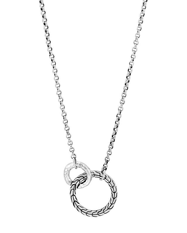 John Hardy Classic Chain Hammered Ring Pendant Necklace Product Image