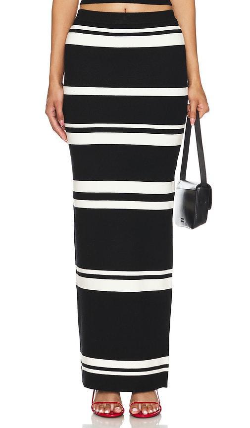 Lovers and Friends Seren Maxi Skirt in Black & White product image