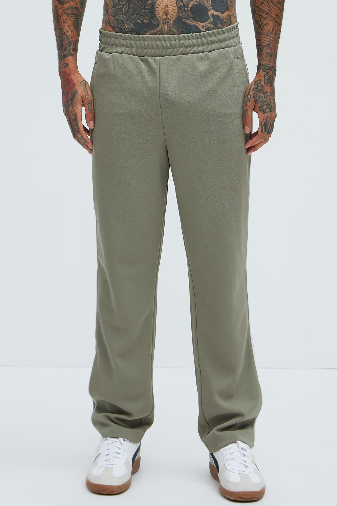 Terry Relaxed Trackpant - Olive Product Image