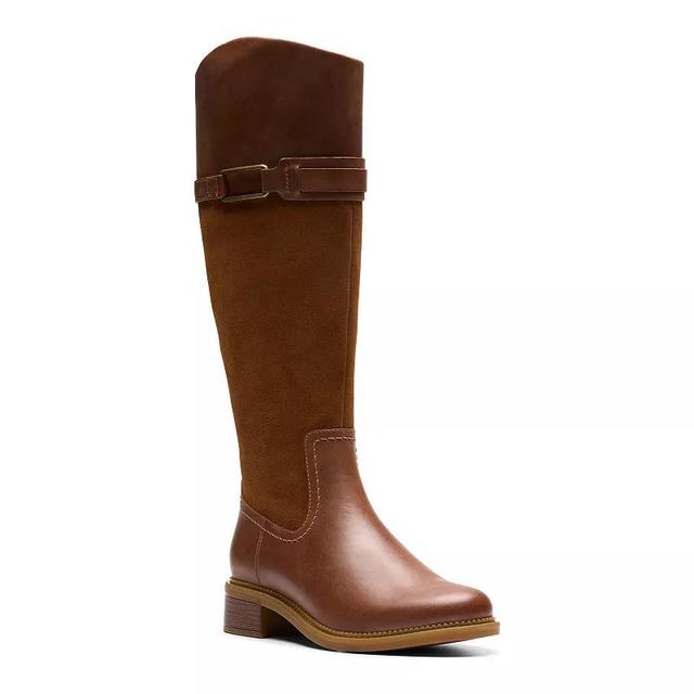 Clarks Maye Carly Womens Leather Knee-High Boots Product Image