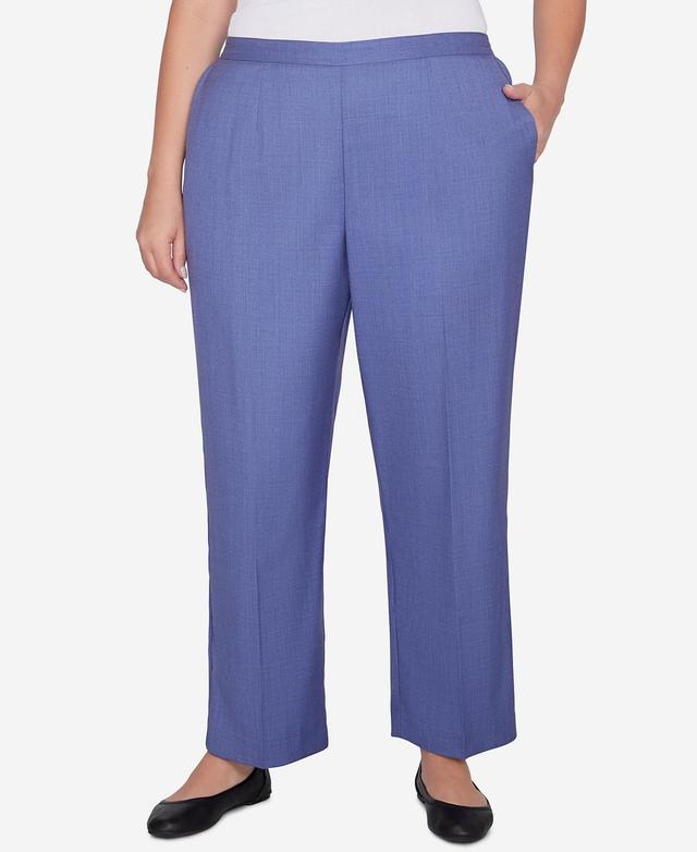 Plus Size Alfred Dunner Avenue Classic Medium Length Pants, Womens Product Image