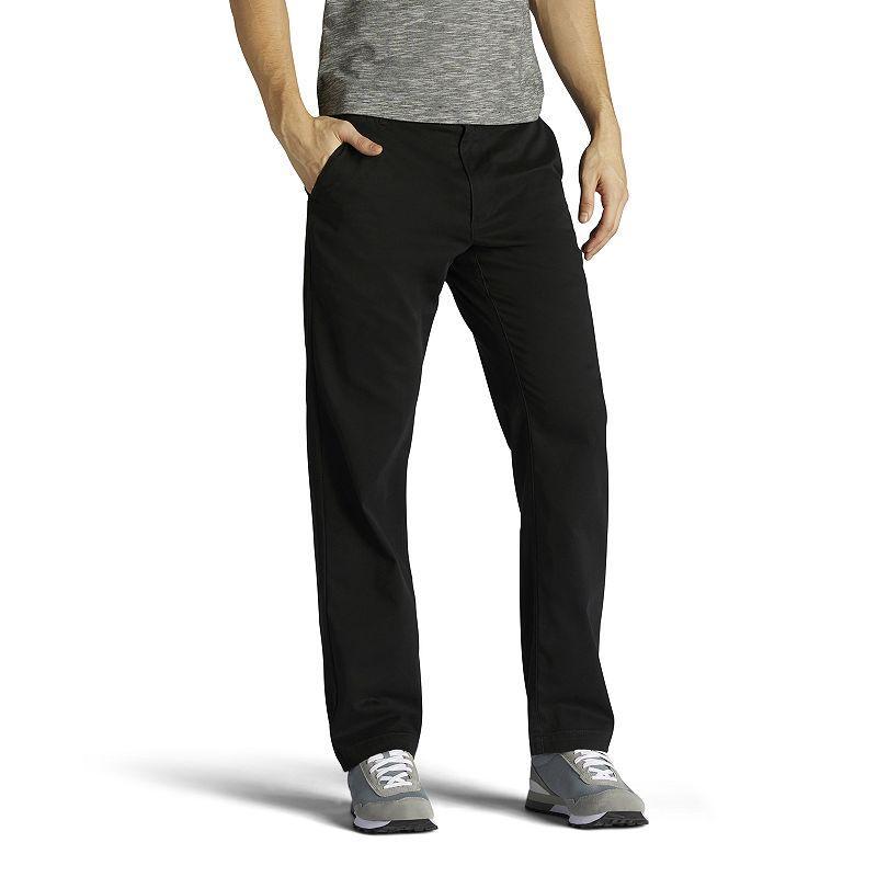 Mens Lee Performance Series Extreme Comfort Khaki Relaxed-Fit Flat-Front Pants Product Image