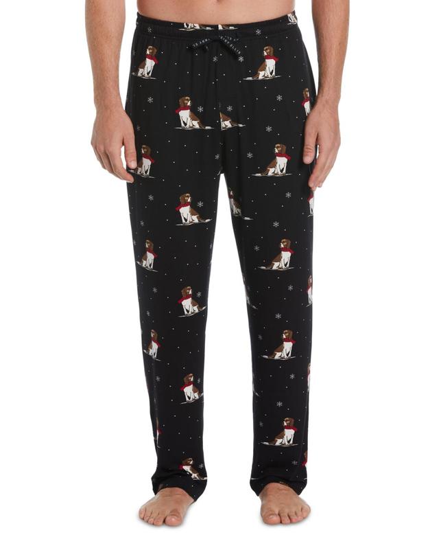 Perry Ellis Portfolio Mens Deluxe Touch Knit Printed Pajama Pant Product Image