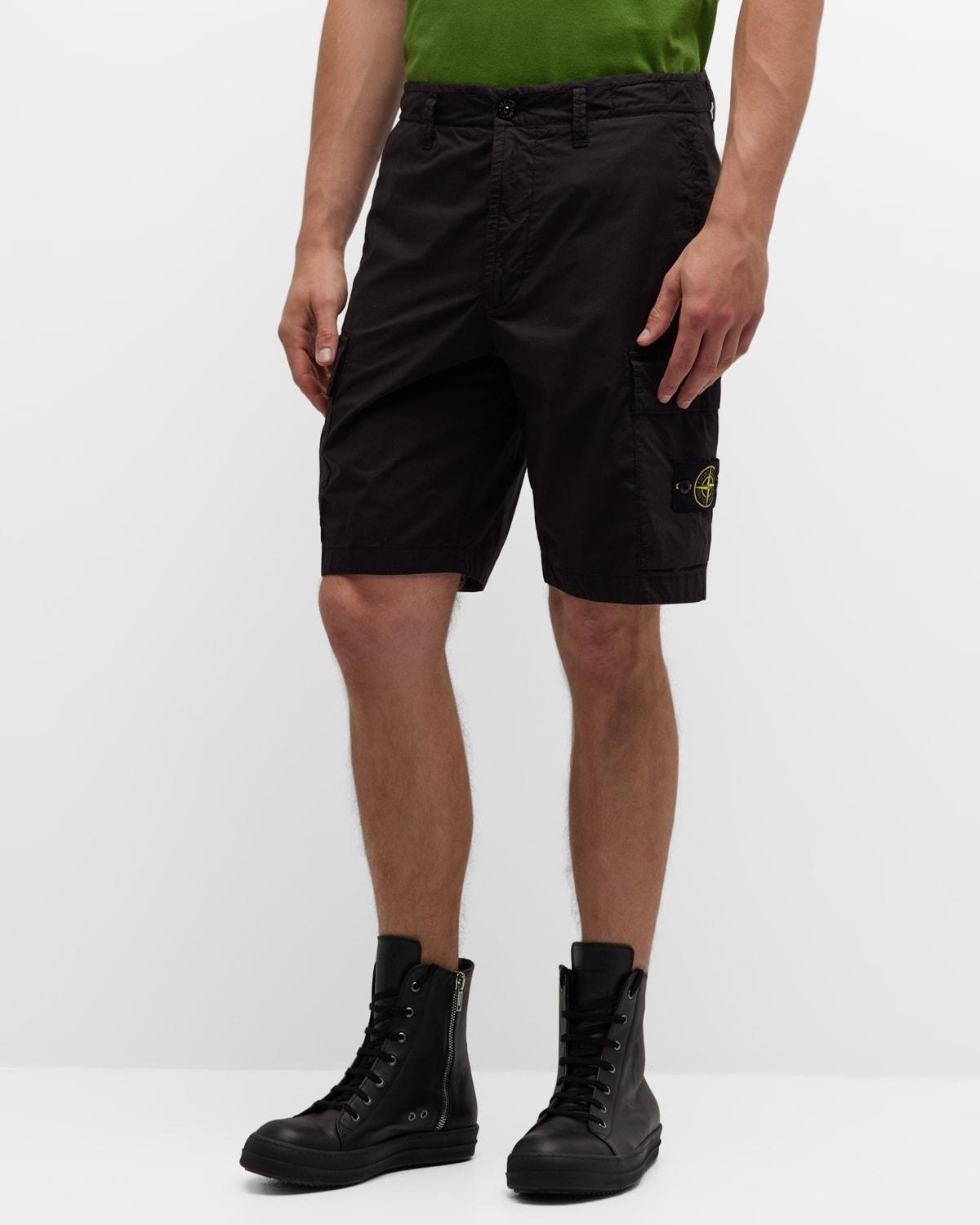 Mens Stretch-Cotton Cargo Shorts Product Image