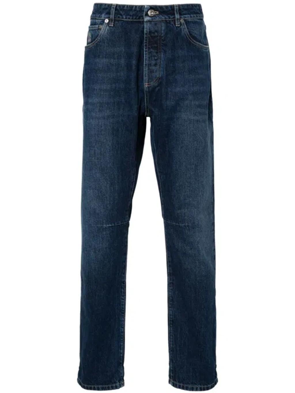 BRUNELLO CUCINELLI Leisure Fit Denim Jeans In Blue Product Image