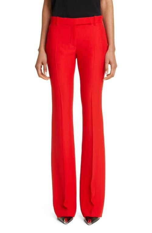 Alexander McQueen Leaf Crepe Slim Bootcut Pants Product Image