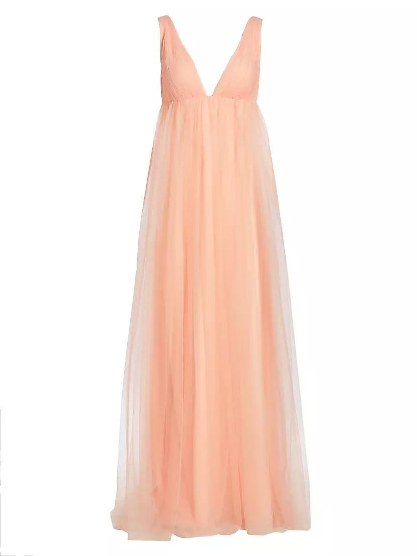 Sabra Tulle Sleeveless Gown Product Image