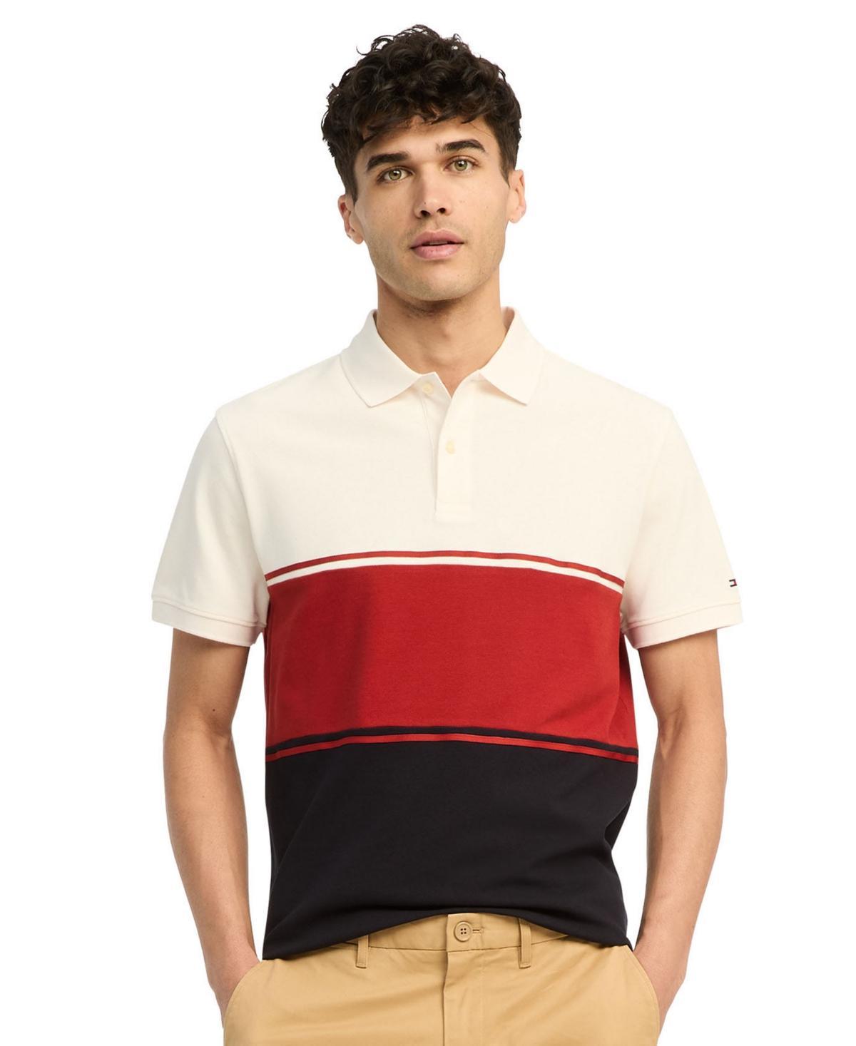 Men's Regular-Fit Colorblocked Polo Shirt Product Image