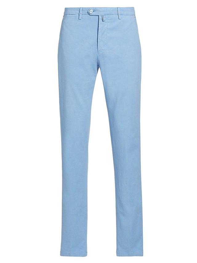 Mens Stretch Cotton-Blend Trousers Product Image