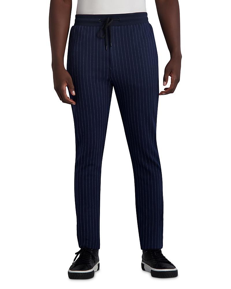 Mens Pinstripe Track Jogger Pants Product Image