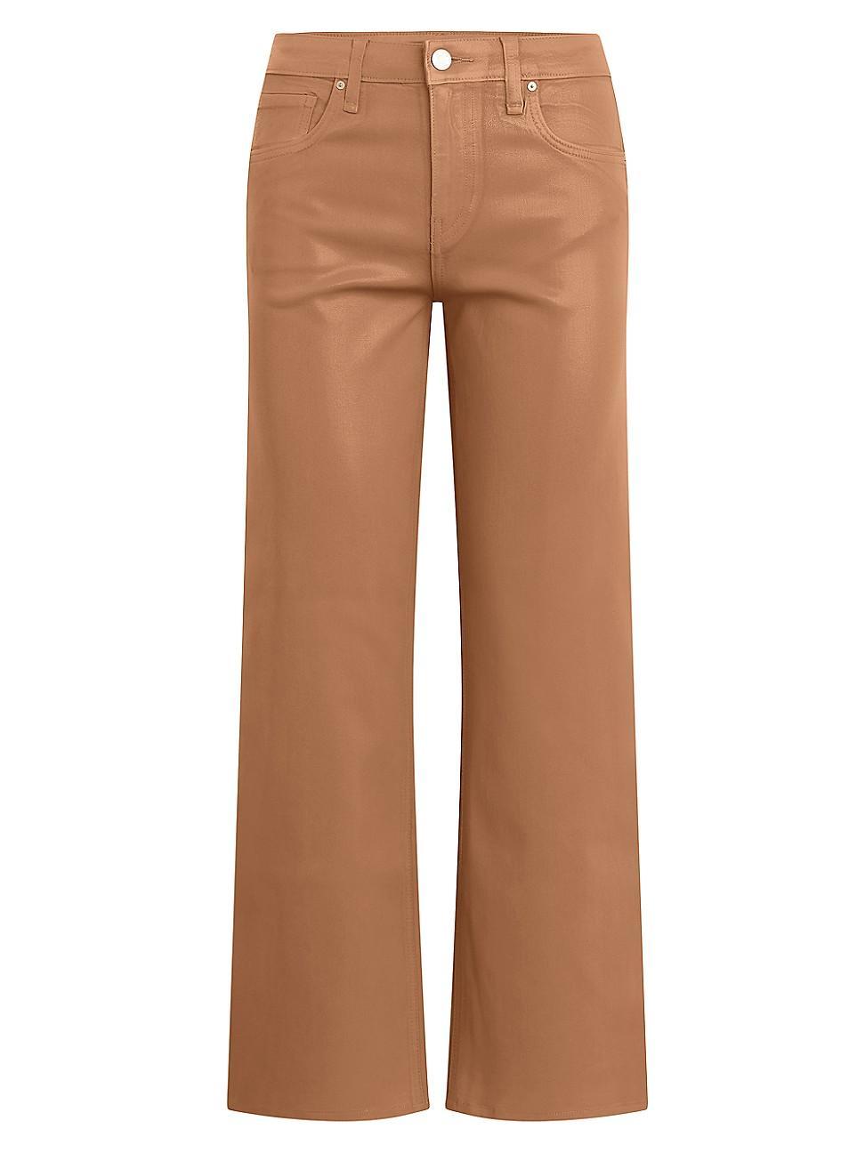 Womens Rosie Coated Wide-Leg Pants Product Image