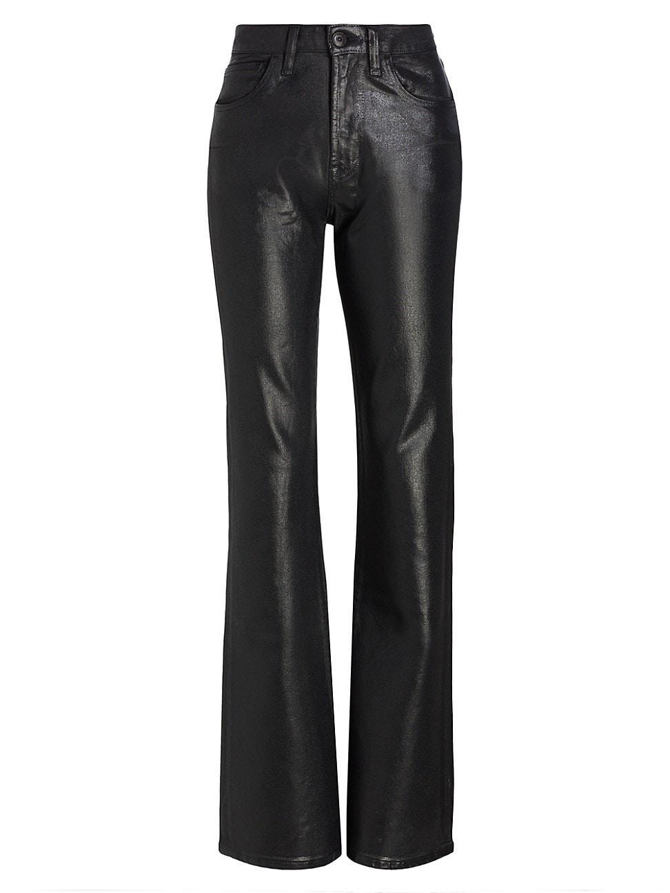 Womens Farrah High-Rise Coated Jeans Product Image