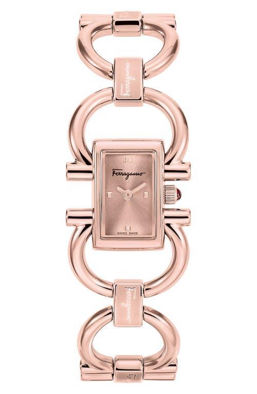 FERRAGAMO Double Gancio Mini Bracelet Watch, 13.5mm x 20.5mm Product Image