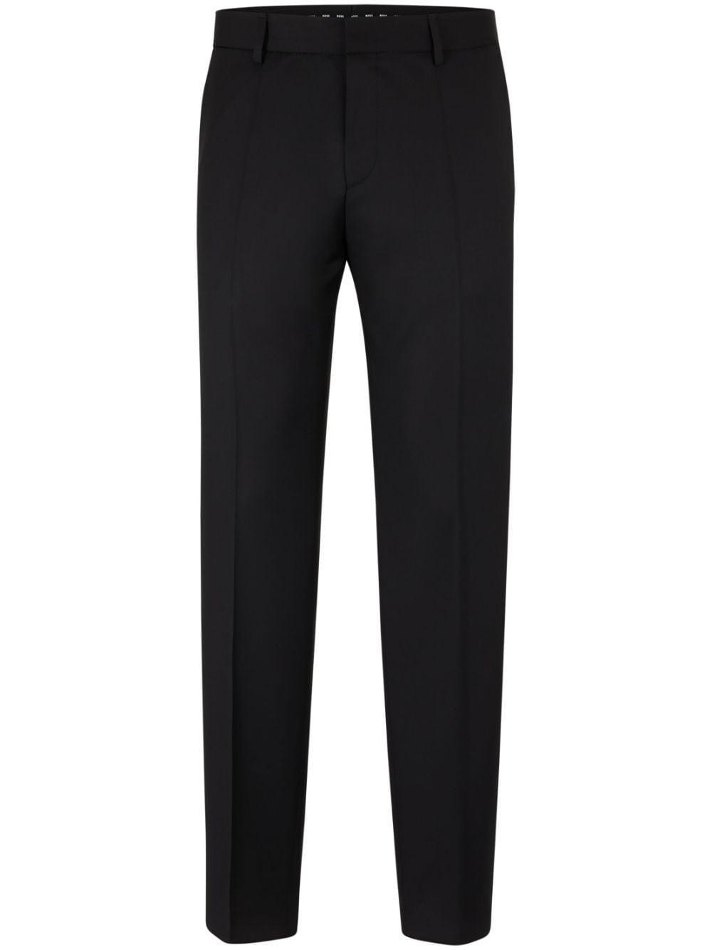 Straight Leg Trousers In Black Product Image