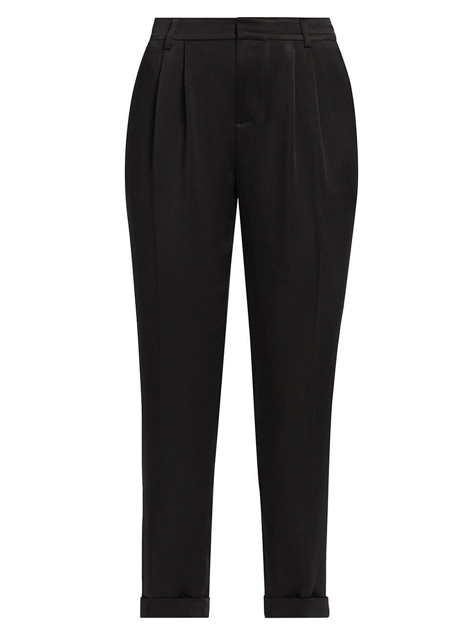 Ramy Brook Madelyn Cuffed Crop Satin Pants Product Image