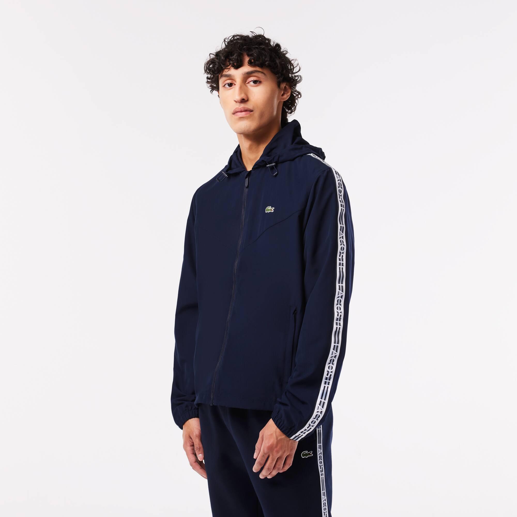 Men’s Lacoste Short Recycled Polyester Track Jacket Product Image