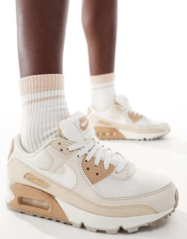 Nike Air Max 90 sneakers in beige  Product Image