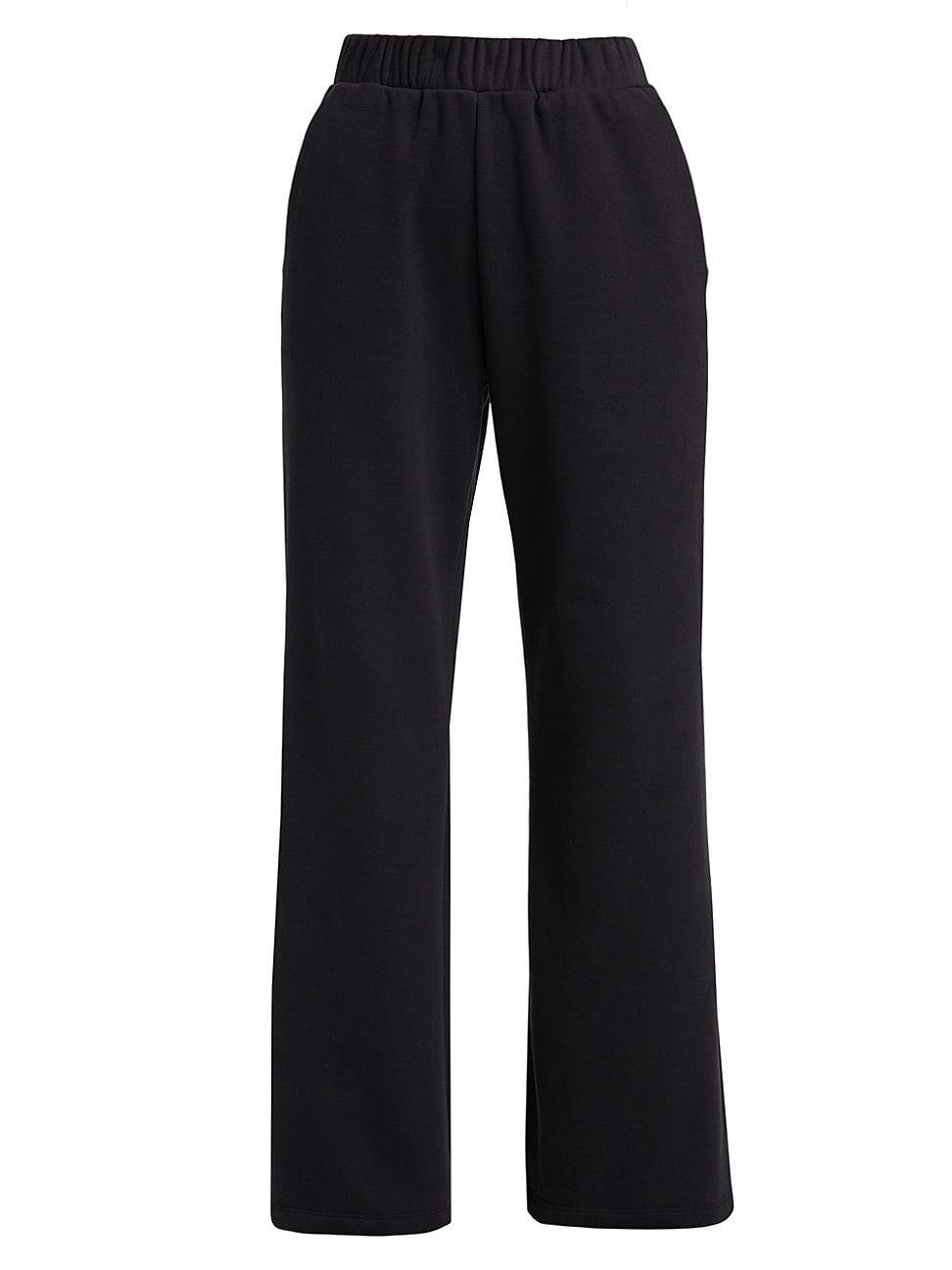 Womens Fleece Wide-Leg Pants Product Image