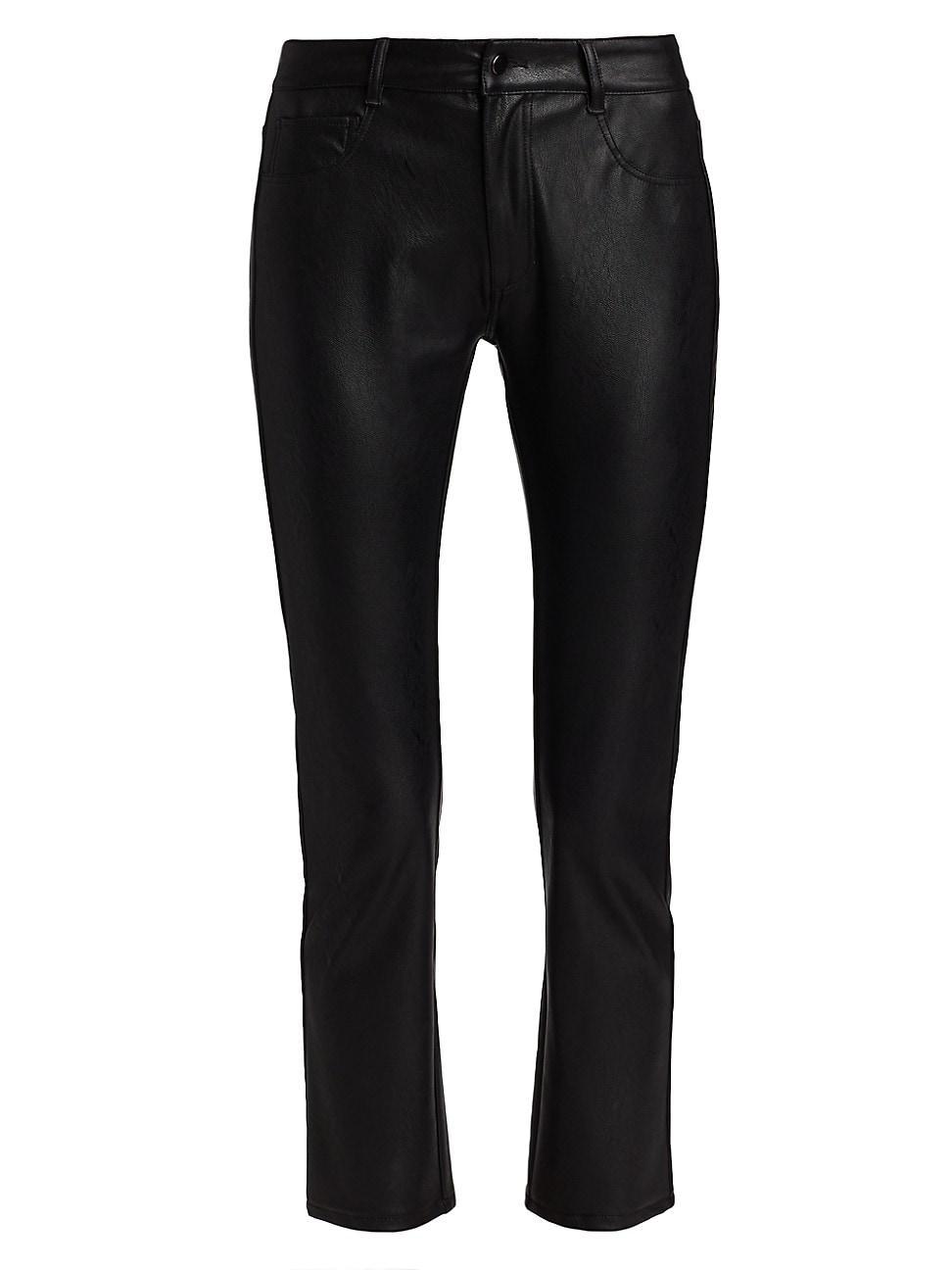 Womens Stella Vegan Leather Pants Product Image