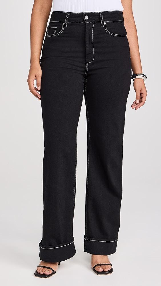 PAIGE Sasha Wide Cuff Jeans | Shopbop Product Image