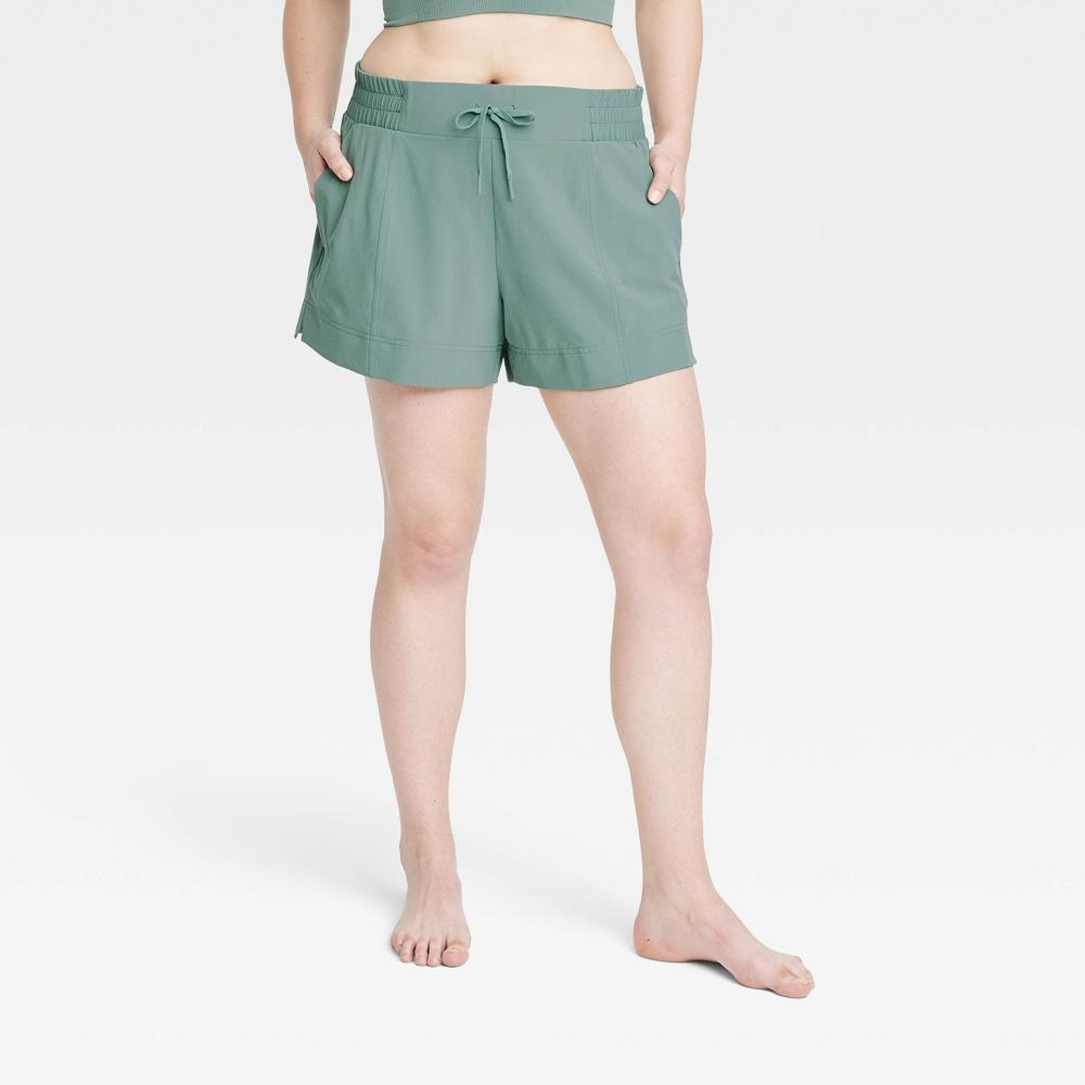 Womens Active Light Mid-Rise Shorts 4 - All In Motion Moss M Product Image