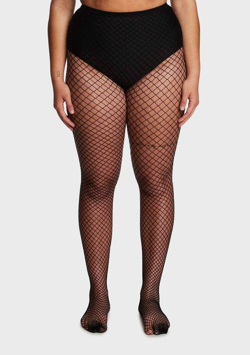 Plus Unholy Bold Move Fishnet Tights Male Product Image