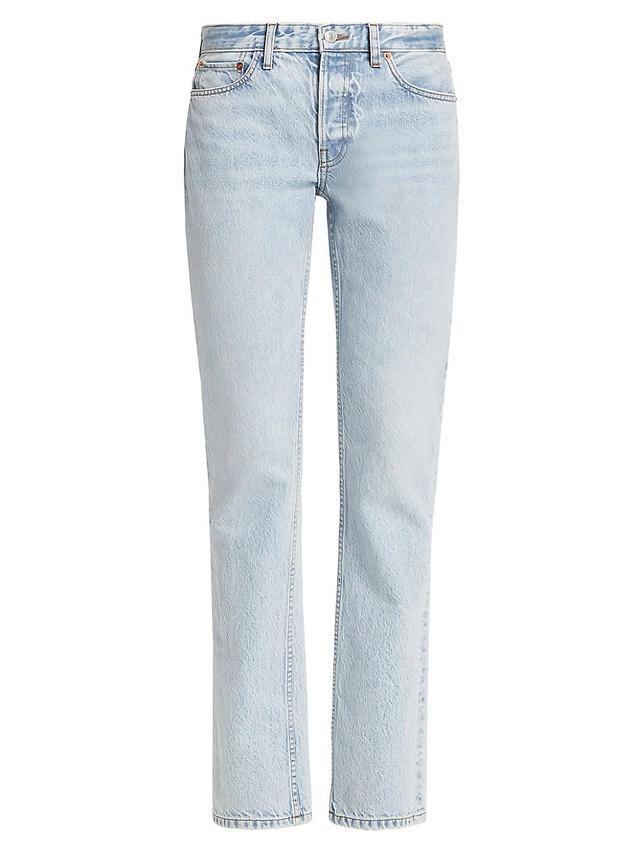 Womens Re/done & Pam Anderson Mid-Rise Rigid Straight-Leg Jeans Product Image