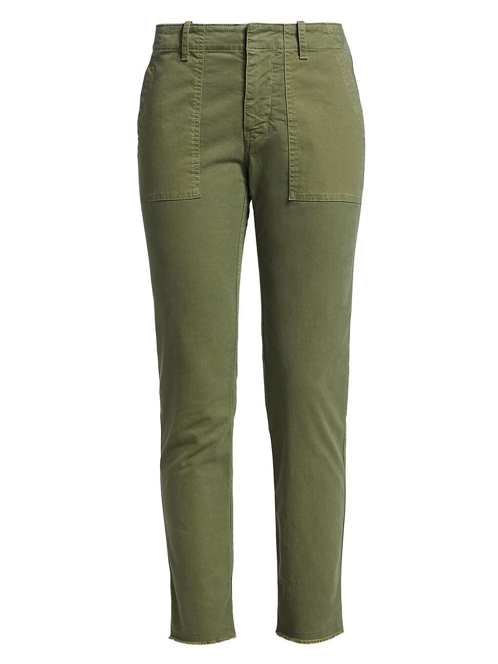 Nili Lotan Jenna Slim Crop Stretch Twill Pants Product Image