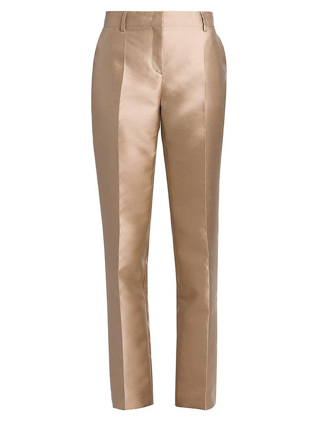 Womens Metallic Tailored Trousers Product Image