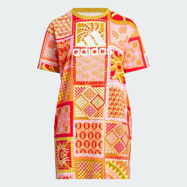 adidas x FARM Rio Slim Dress (Plus Size) Product Image