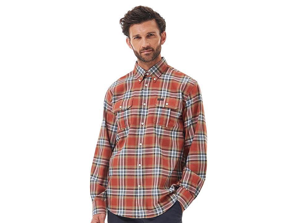 Barbour Barbour Singsby Thermo Weave Shirt (Rust) Men's Clothing Product Image