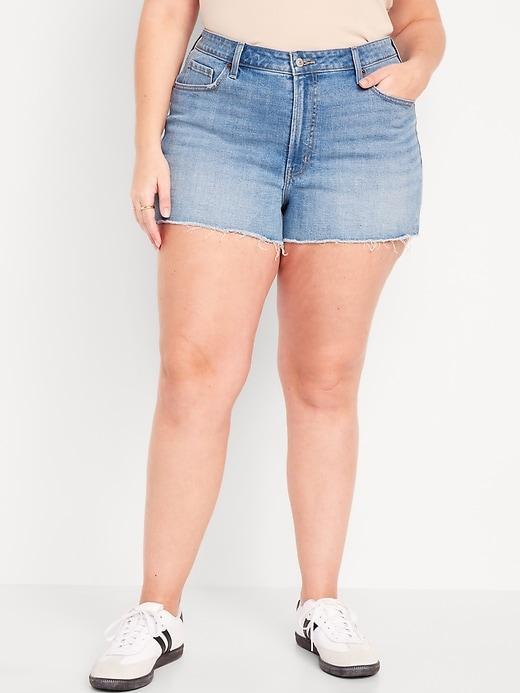 High-Waisted OG Jean Shorts -- 3-inch inseam Product Image