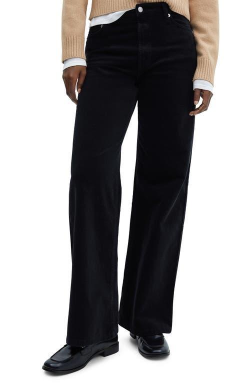 MANGO Wide Leg Corduroy Pants Product Image