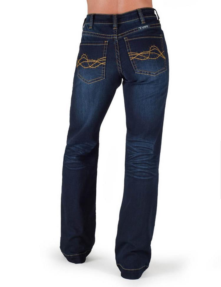 Cowgirl Tuff® Ladies' Platinum Boot Cut Jeans Product Image