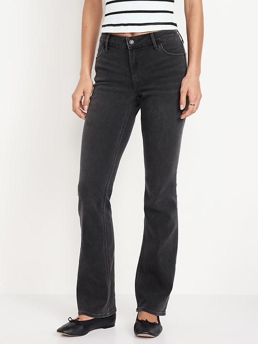 Mid-Rise Wow Boot-Cut Jeans Product Image