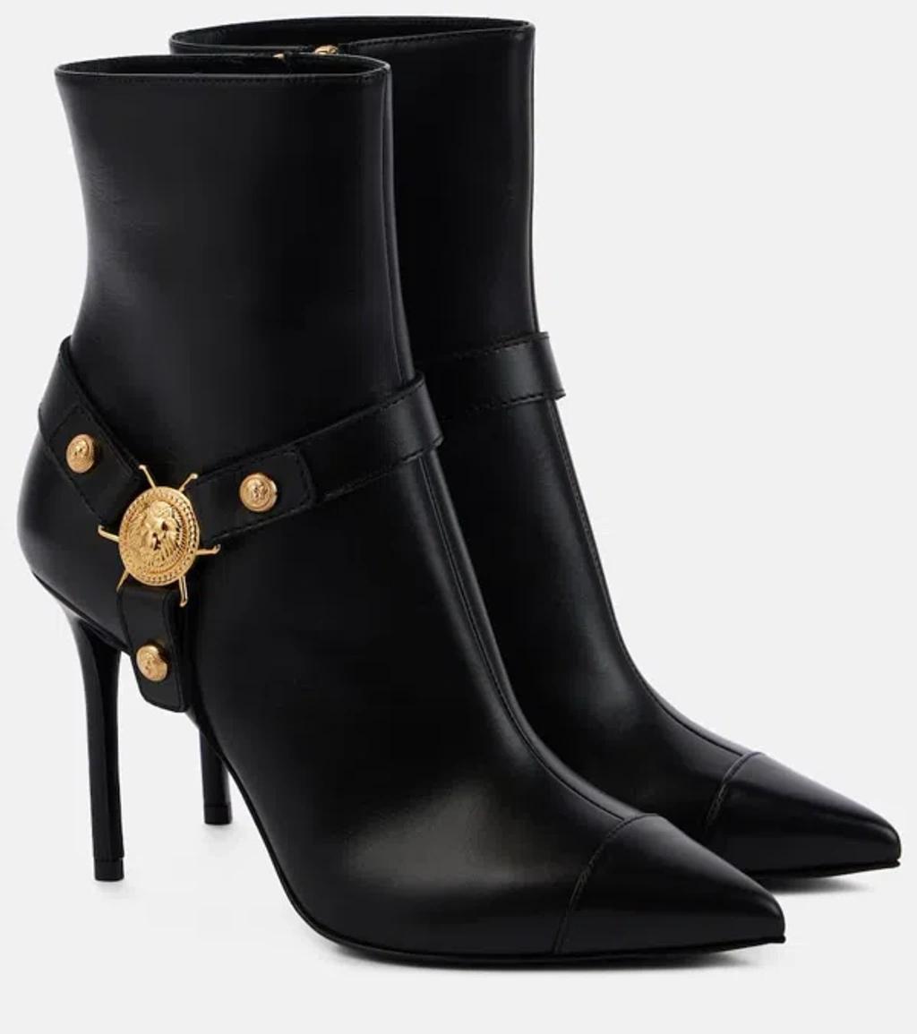 Eva Leather Ankle Boots In Black Product Image