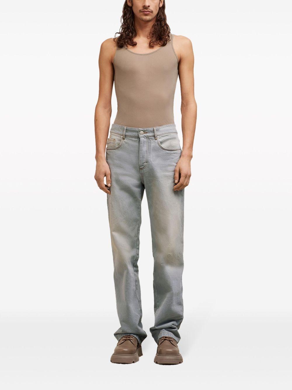 Mid-rise Straight-leg Jeans In Vintage Grey Product Image