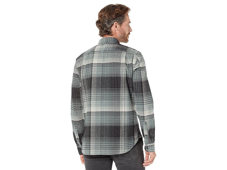 Vince Salton Plaid Long Sleeve (Eucalyptus) Men's Clothing Product Image