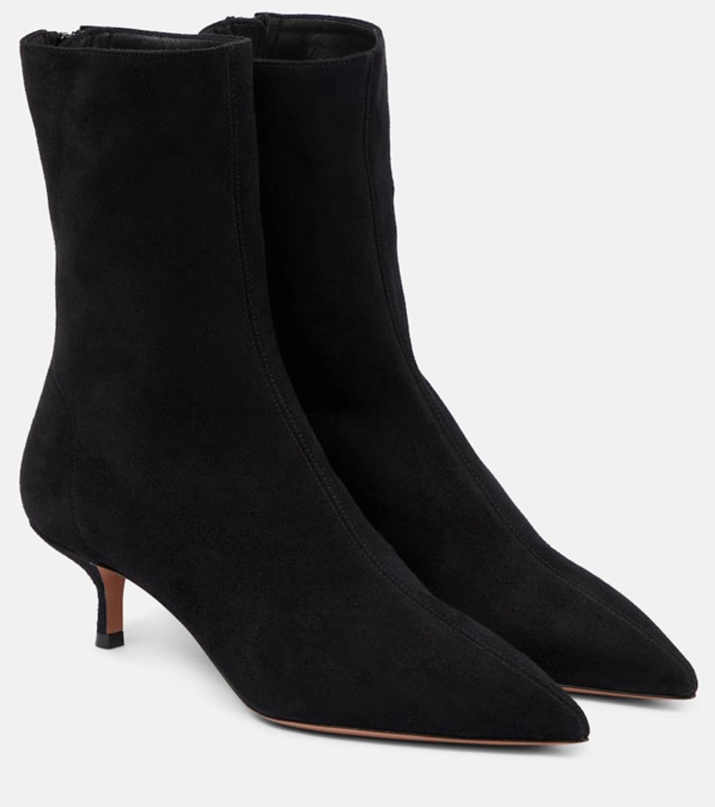 Montmartre 50 Suede Ankle Boots In Black product image