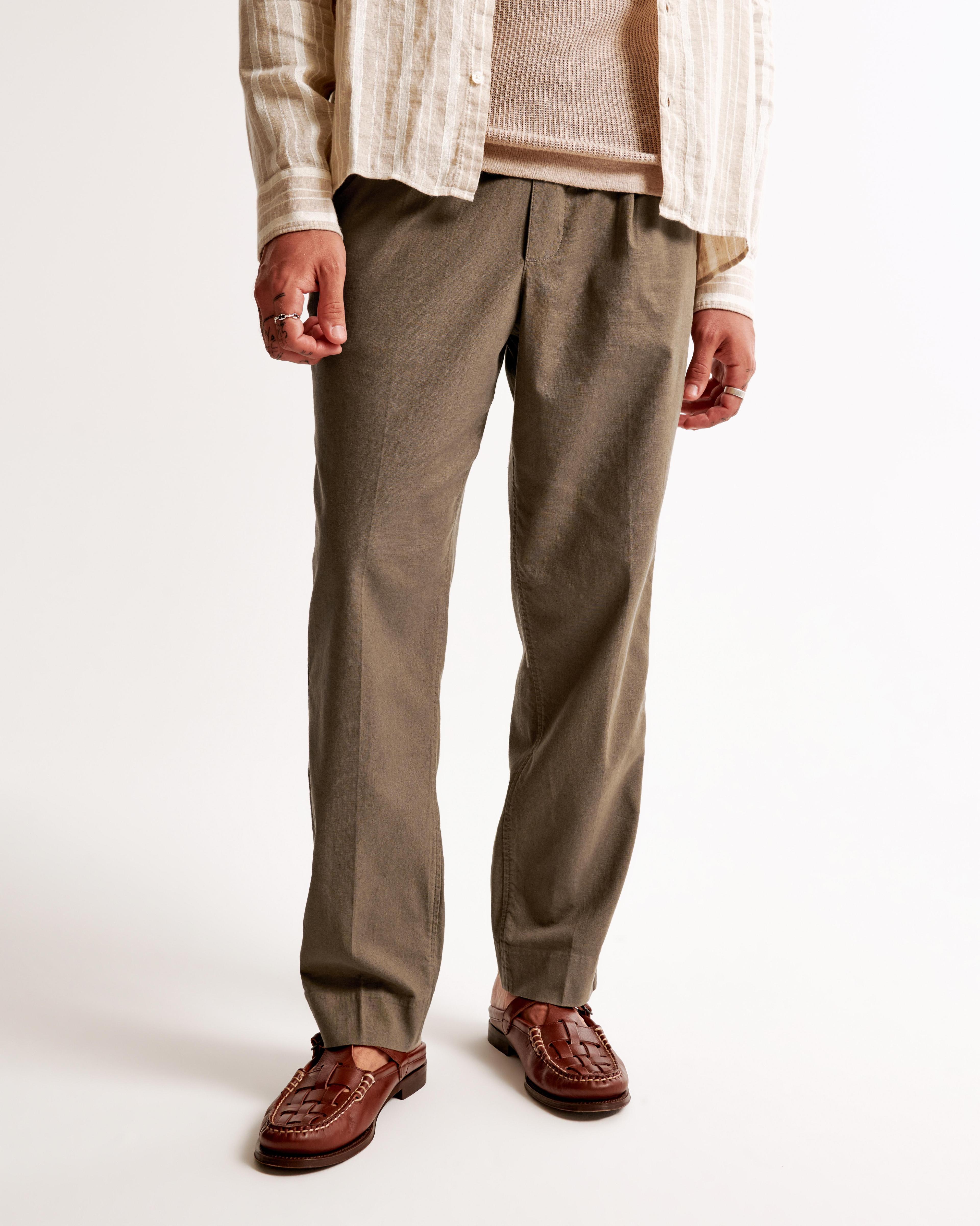 Linen-Blend Pull-On Pant Product Image