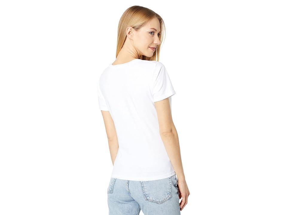 MONROW 90s V-Neck Tee in 100% Cotton Women's Clothing Product Image