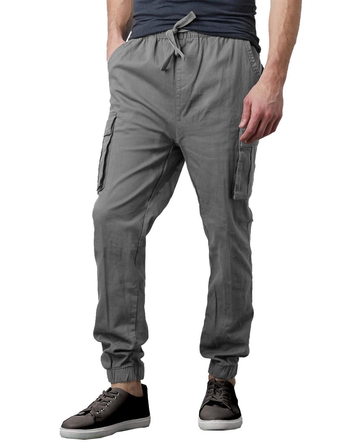 Galaxy By Harvic Mens Slim Fit Stretch Cargo Jogger Pants Product Image