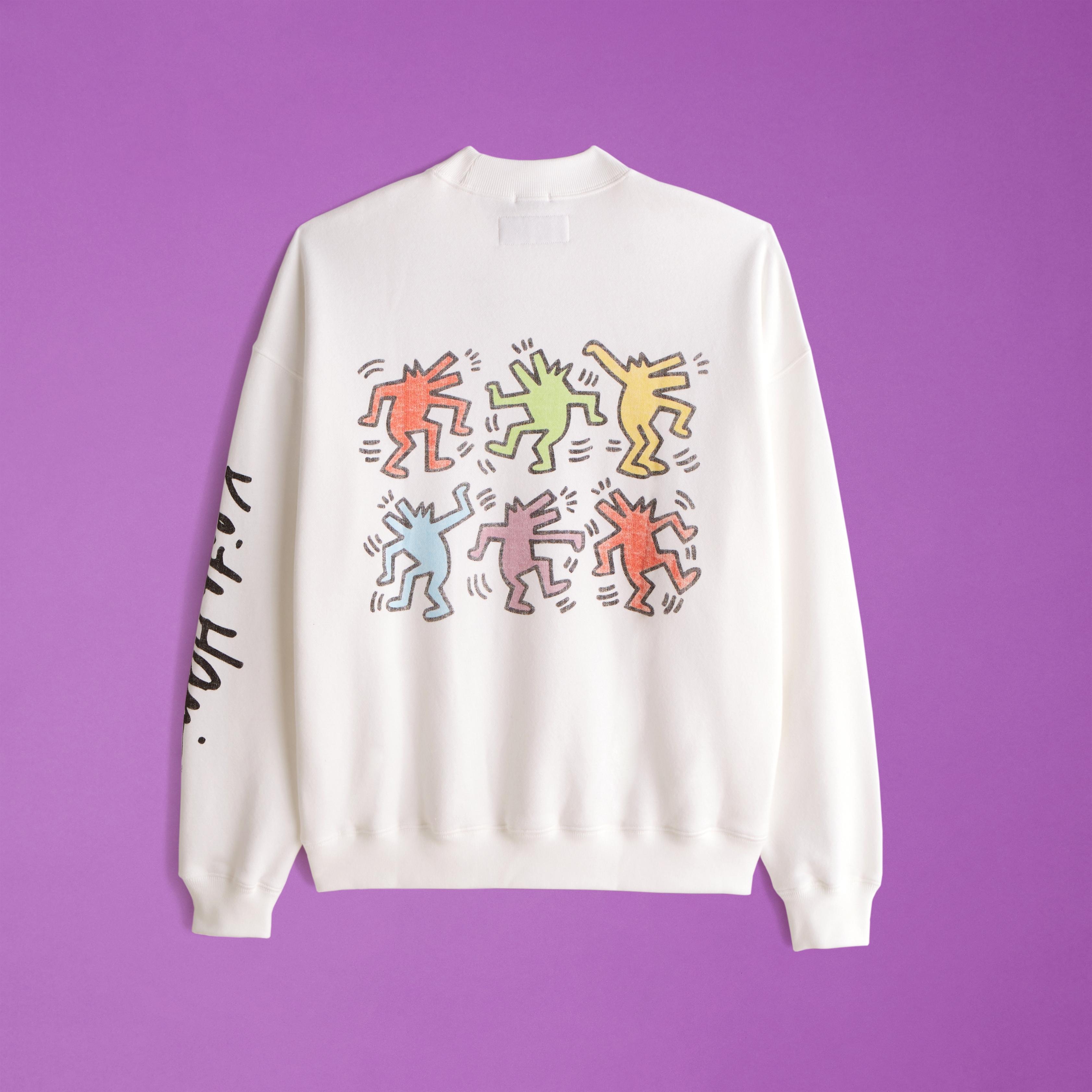 Pride Keith Haring Graphic Crew Sweatshirt Product Image